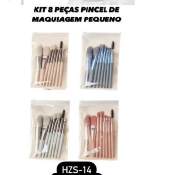 KIT 8 PECAS PINCEL DE MAQUIAGEM PEQUENO - AMOR BELEM 2024-0
